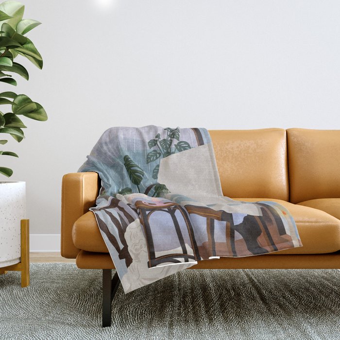 Peaceful day Throw Blanket Gallery Image 1