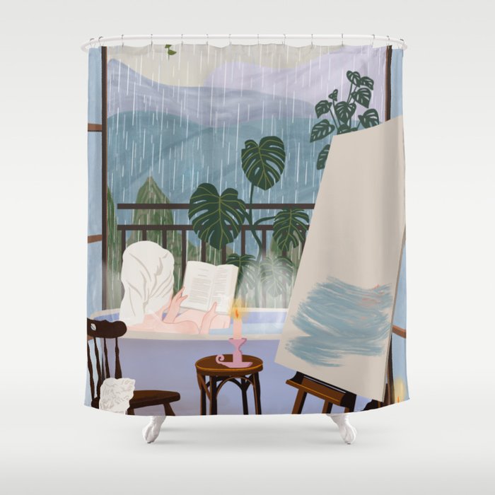 Peaceful day Shower Curtain Gallery Image 1