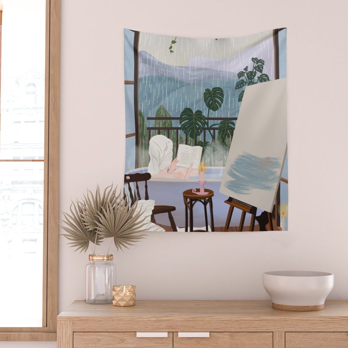 Peaceful day Wall Tapestry Gallery Image 2