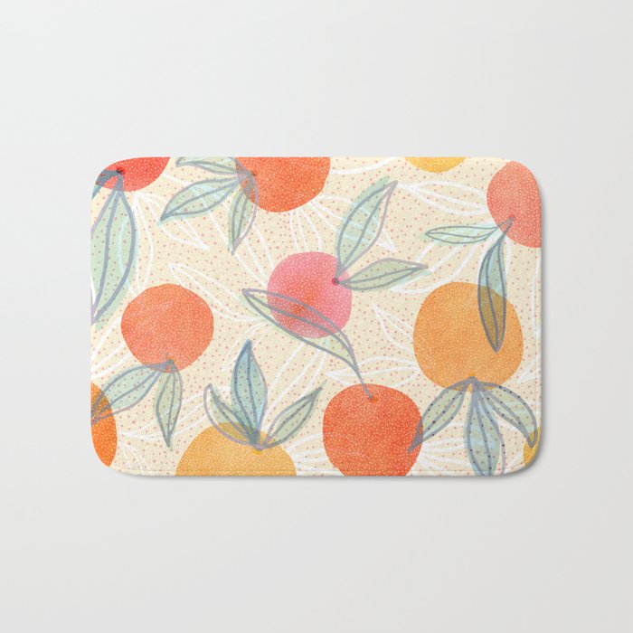 Bright Summer Fruit Collage Bath Mat Gallery Image 1
