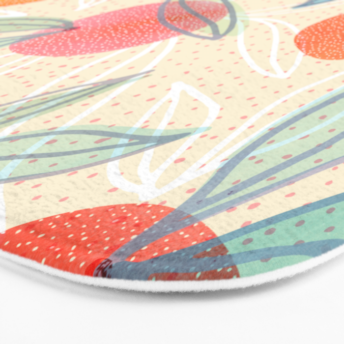 Bright Summer Fruit Collage Bath Mat Gallery Image 3