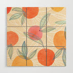 Bright Summer Fruit Collage Wood Wall Art Gallery Image 1