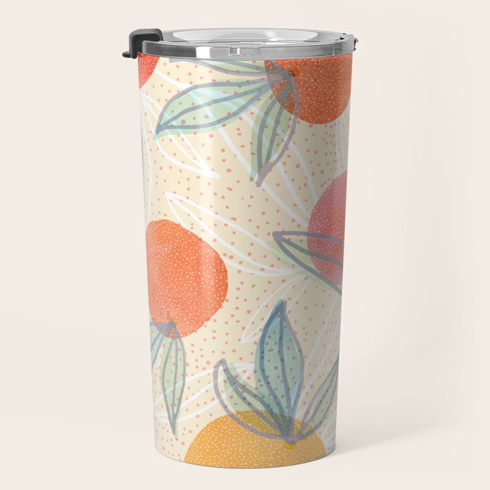 Bright Summer Fruit Collage Travel Mug Gallery Image 3