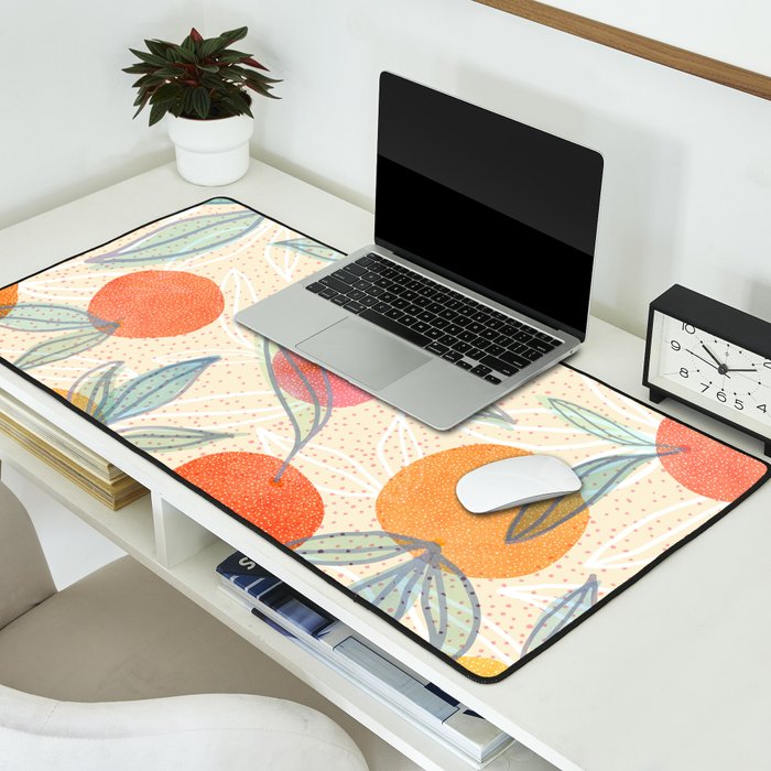 Bright Summer Fruit Collage Desk Mat Gallery Image 2