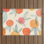Bright Summer Fruit Collage Outdoor Rug Gallery Image 1