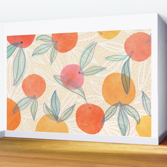 Bright Summer Fruit Collage Wall Mural Gallery Image 2