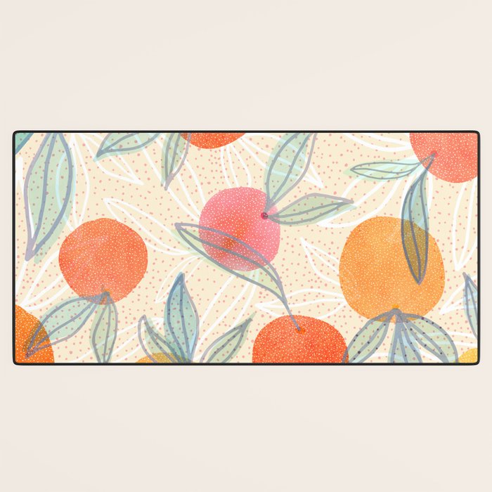 Bright Summer Fruit Collage Desk Mat Gallery Image 3