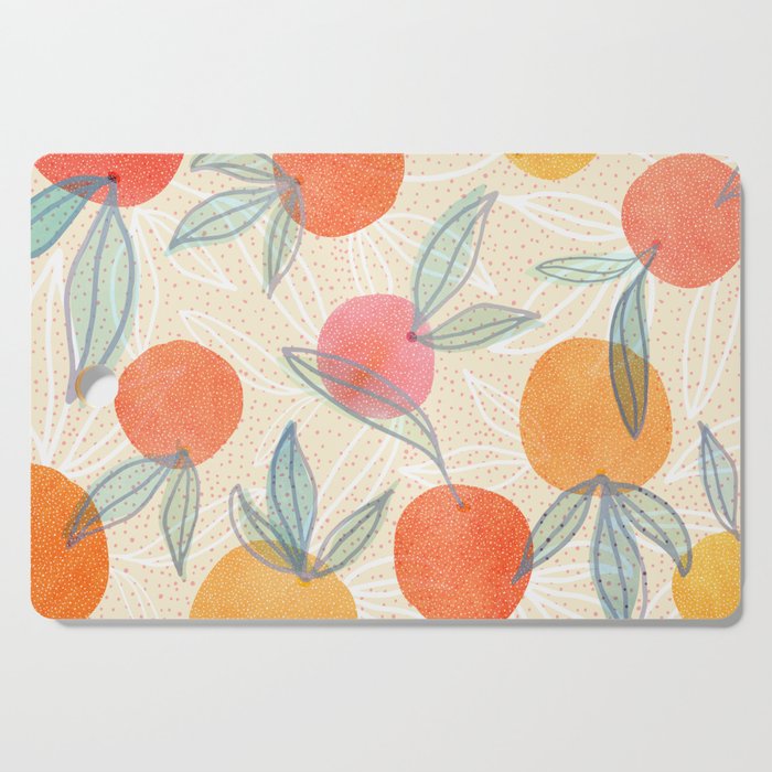 Bright Summer Fruit Collage Cutting Board Gallery Image 1