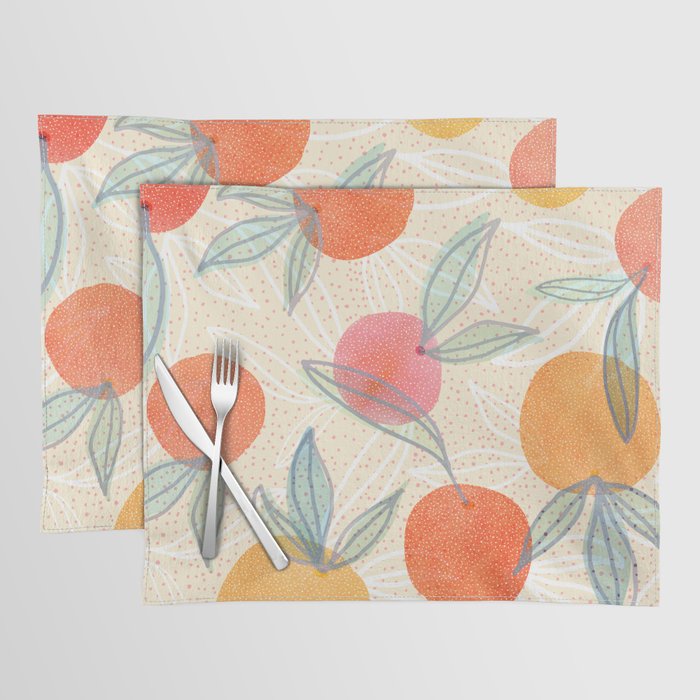 Bright Summer Fruit Collage Placemat Gallery Image 1