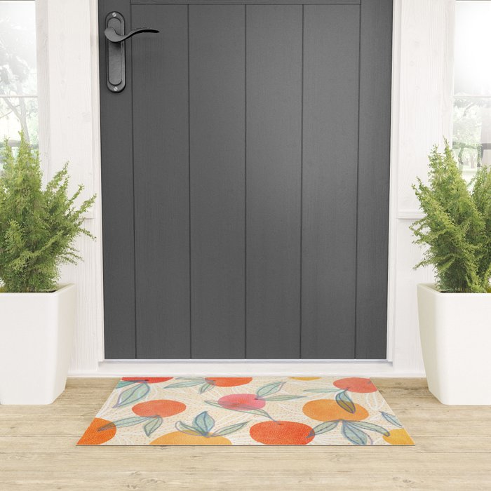 Bright Summer Fruit Collage Welcome Mat Gallery Image 3