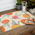 Bright Summer Fruit Collage Outdoor Rug Gallery Image 2