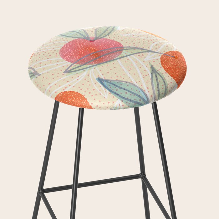 Bright Summer Fruit Collage Stool Gallery Image 2