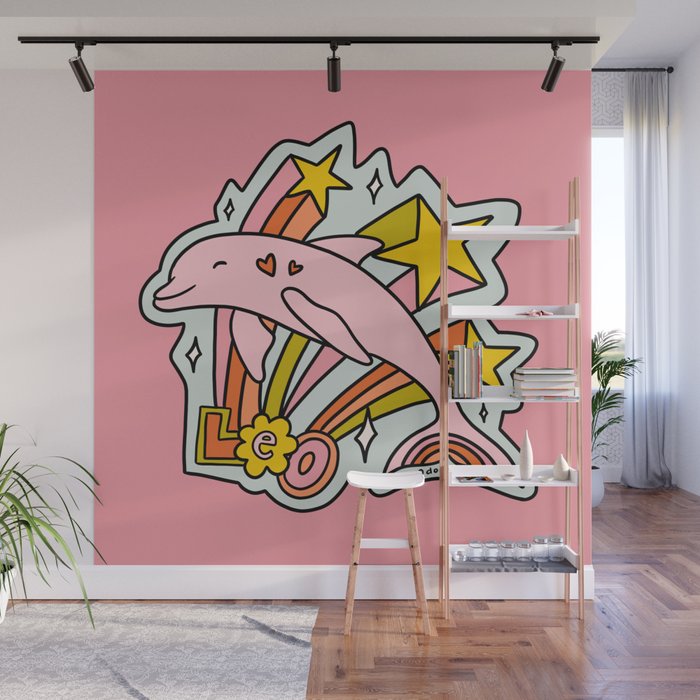 Leo Dolphin Wall Mural Gallery Image 1