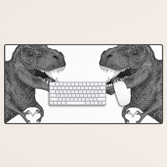 Dino Love Desk Mat Gallery Image 1