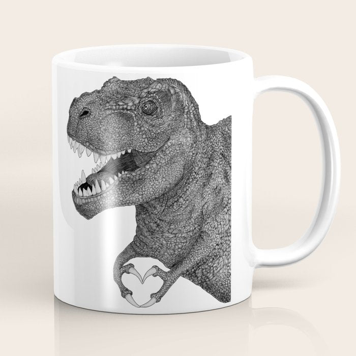 Dino Love Coffee Mug Gallery Image 1