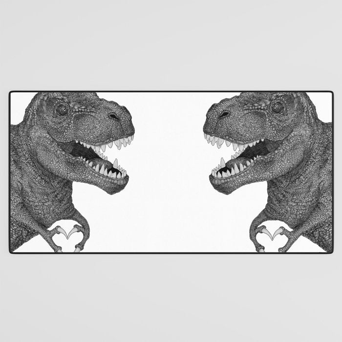 Dino Love Desk Mat Gallery Image 3
