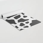 Black and White Cow Print Yoga Mat Gallery Image 2