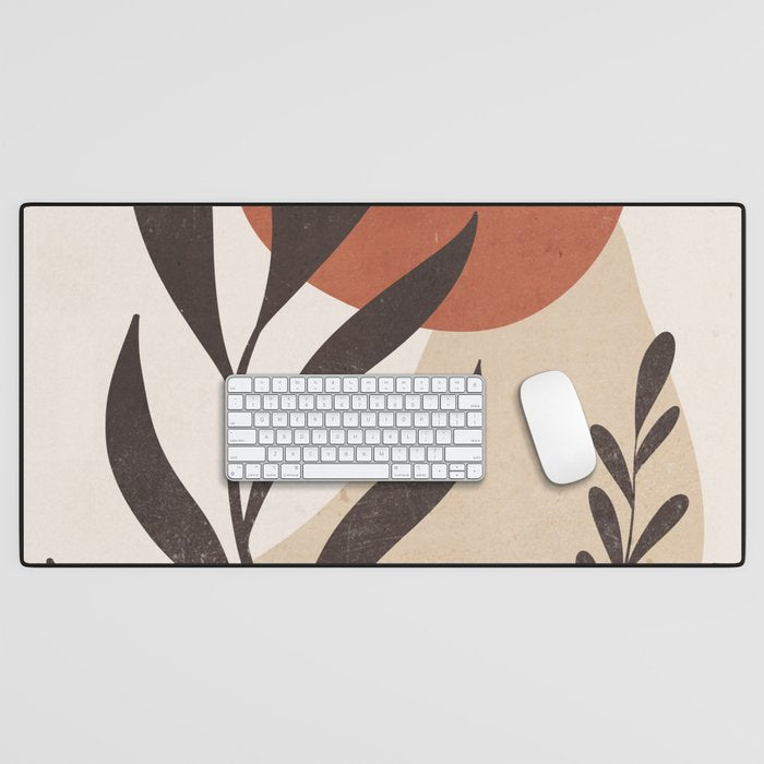Minimal Abstract Art Plant 8 Desk Mat Gallery Image 1