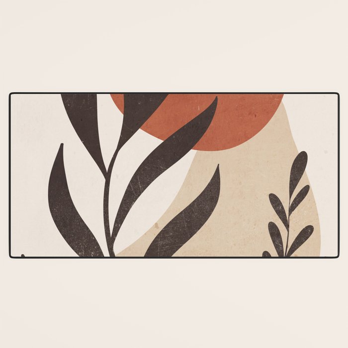 Minimal Abstract Art Plant 8 Desk Mat Gallery Image 3