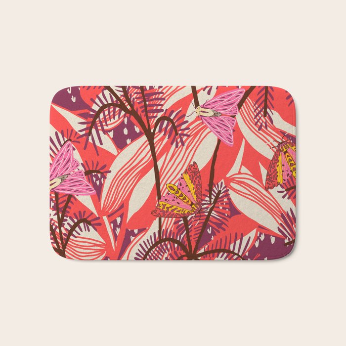 BAZAAR FETE MOTH Bath Mat Gallery Image 1