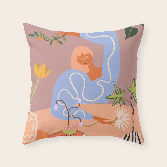 Gardening Throw Pillow Gallery Image 6