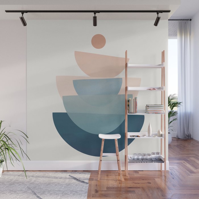 Abstract Minimal Shapes 31 Wall Mural Gallery Image 1