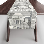 Washington DC toile gray Table Runner Gallery Image 1