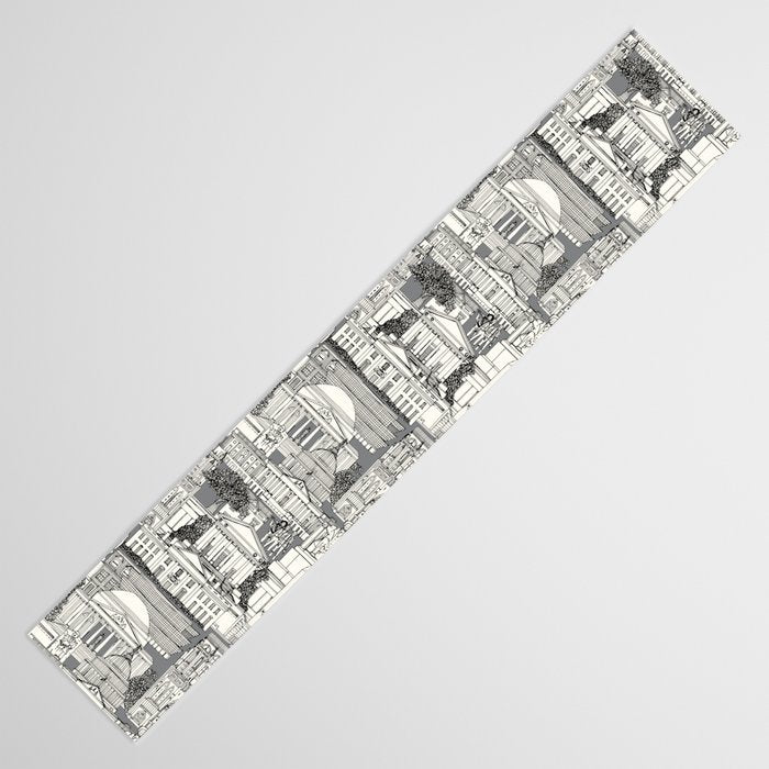 Washington DC toile gray Table Runner Gallery Image 3