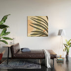 Palm leaf with sun and rainbow nº2 Wood Wall Art Gallery Image 2