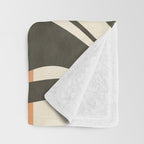 Palm leaf with sun and rainbow nº2 Throw Blanket Gallery Image 3