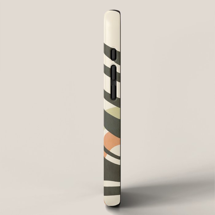 Palm leaf with sun and rainbow nº2 iPhone Case Gallery Image 2