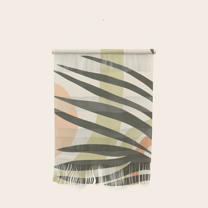 Palm leaf with sun and rainbow nº2 Wall Hanging Gallery Image 1