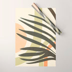 Palm leaf with sun and rainbow nº2 Wrapping Paper Gallery Image 1