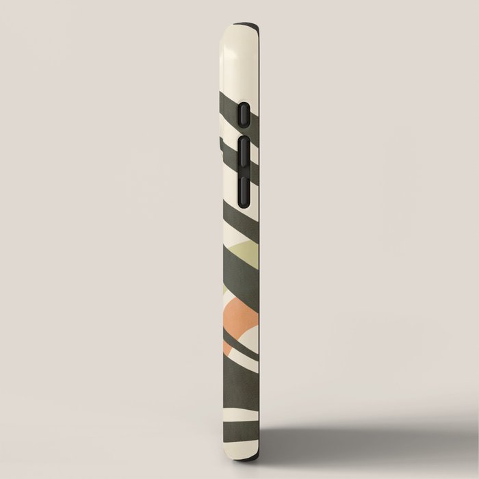 Palm leaf with sun and rainbow nº2 iPhone Case Gallery Image 2