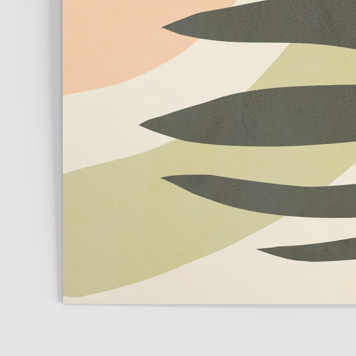 Palm leaf with sun and rainbow nº2 Poster Gallery Image 3