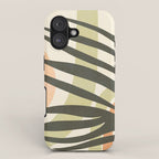 Palm leaf with sun and rainbow nº2 iPhone Case Gallery Image 1