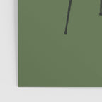 Lazy cat 2b Green enjoy coffee on rattan chair  Poster Gallery Image 3