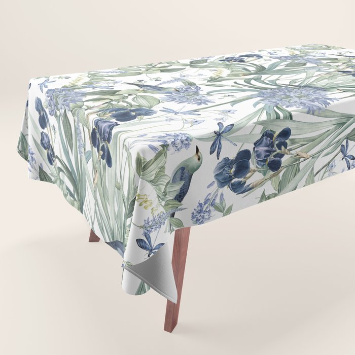 Beautiful Wildlife Garden Floral Tablecloth Gallery Image 1
