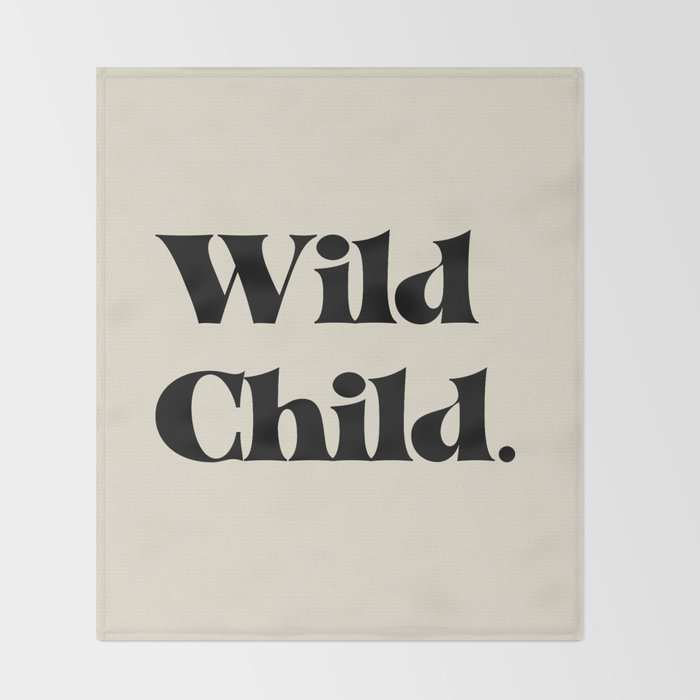 Wild Child Throw Blanket Gallery Image 2