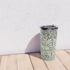 William Morris Brer Rabbit Indigo Blue Vintage Pattern Travel Mug Gallery Image 4