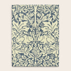 William Morris Brer Rabbit Indigo Blue Vintage Pattern Notebook Gallery Image 4