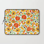 Peaches - Green Leaves Laptop Sleeve Gallery Image 1