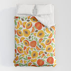 Peaches - Green Leaves Duvet Cover Gallery Image 6
