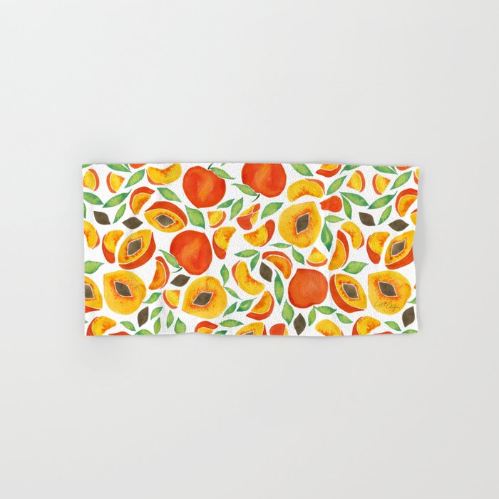 Peaches - Green Leaves Bath Towel Gallery Image 1