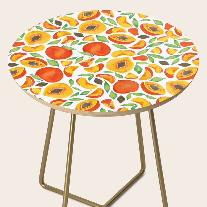 Peaches - Green Leaves Side Table Gallery Image 2