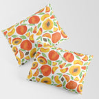 Peaches - Green Leaves Pillow Sham Gallery Image 3