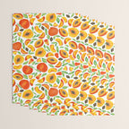 Peaches - Green Leaves Wrapping Paper Gallery Image 3