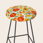 Peaches - Green Leaves Stool Gallery Image 2