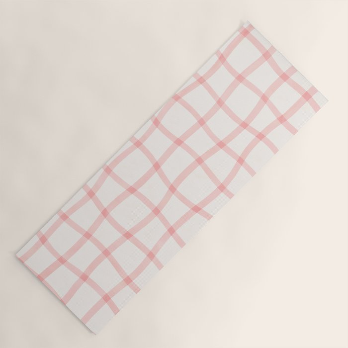 Pink Woven Print Yoga Mat Gallery Image 1