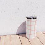 Pink Woven Print Travel Mug Gallery Image 4
